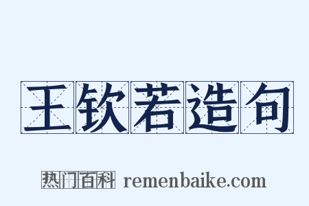 王钦若造句是什么意思的图片